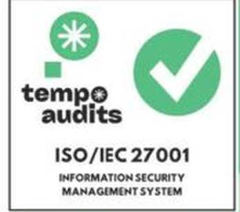 ISO/IEC 27001 certified, audited by Tempo Audits